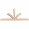 Ekena Millwork Richland Smooth Timber Gable Bracket, Douglas Fir, 108"W x 63"H x 5 1/2"D x 5 1/2"F, 14/12 Pitch GBW108X63X0606RIC00SDF - alternate 4